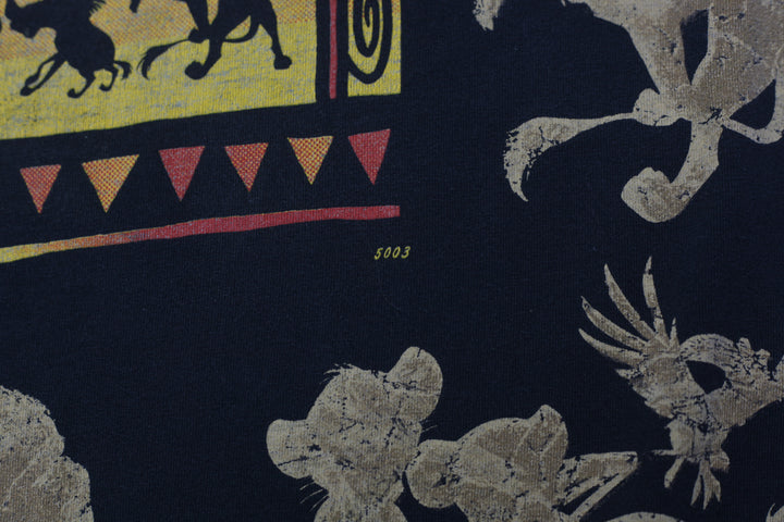 Vintage Disney's The Lion King AOP T-Shirt Single Stitch Made in USA XL