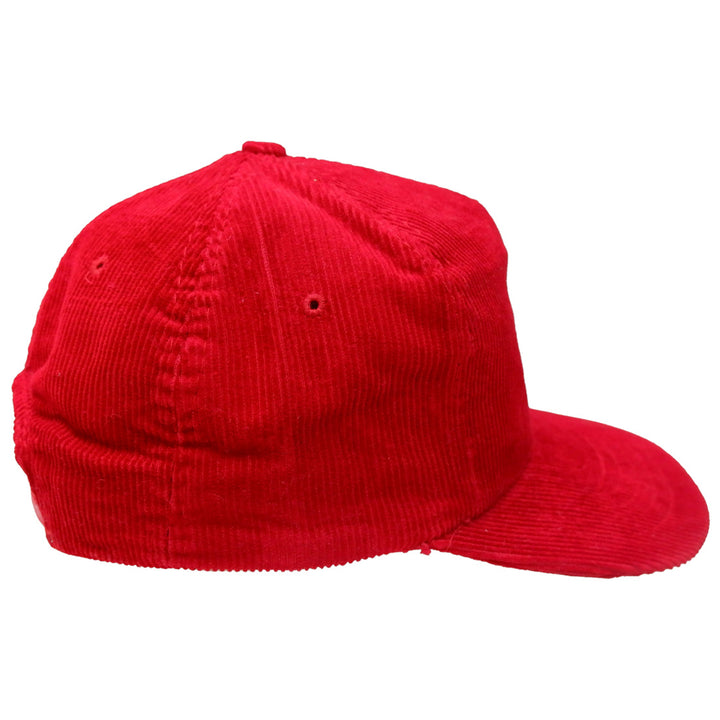 Mens Pirelli Corduroy Red Adjustable Cap
