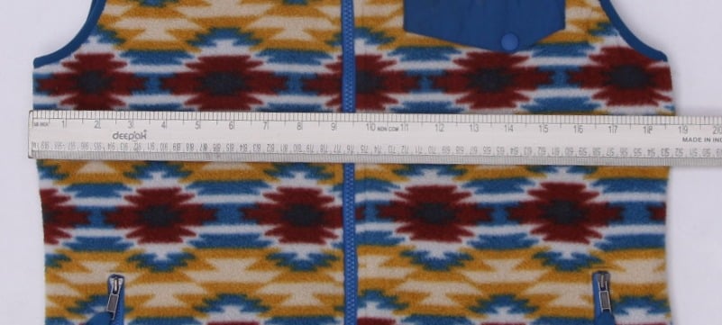 Ladies Patagonia Synchilla Fleece Vest Size M Wild Desert Prairie Gold Aztec | Migration_Vests - View 6 | Fashion Rerun