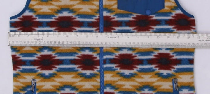 Ladies Patagonia Synchilla Fleece Vest Size M Wild Desert Prairie Gold Aztec | Migration_Vests - View 6 | Fashion Rerun