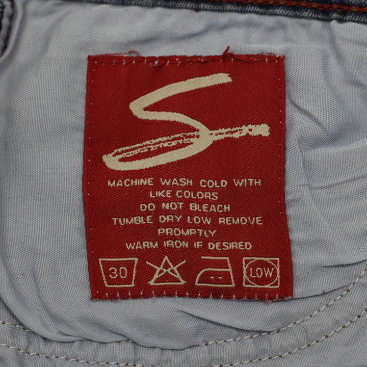 Y2K Ladies Seven7 Embroidered Arrow Bootcut Stretch Denim Jeans Size 29