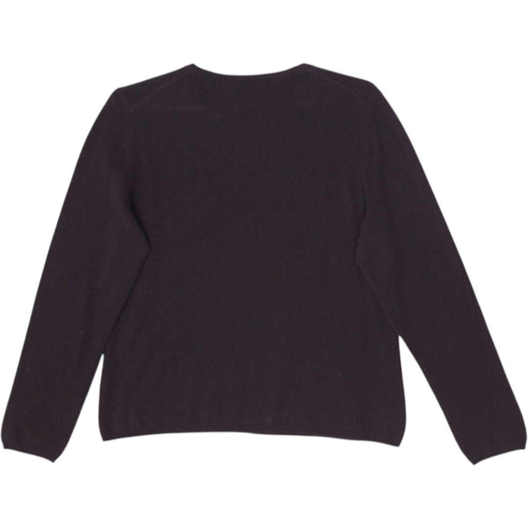 Ladies Charter Club Cashmere Knit Long Sleeve Sweater Size L