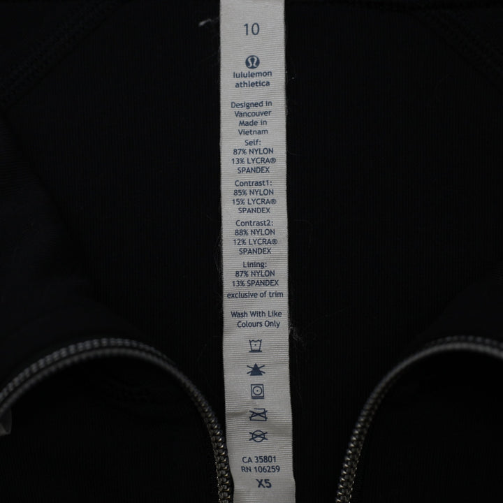 Ladies Lululemon In Stride Jacket Full Zip Luon Track Jacket Size 10