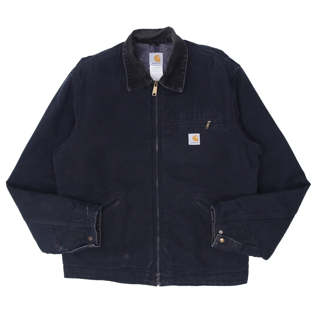 Shop Vintage Carhartt J01 BLK Blanket Lined Detroit Jacket