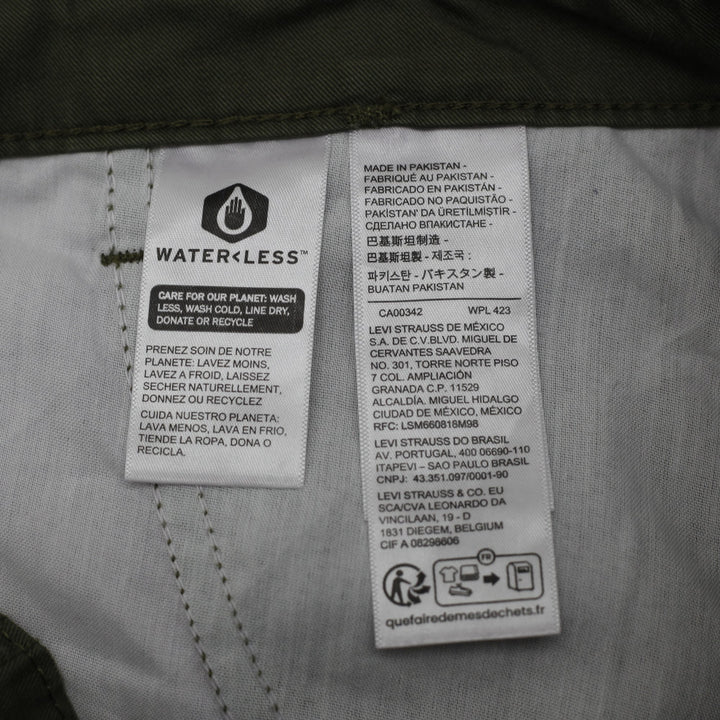 Ladies Levi's Levi '94 Baggy Olive Green Loose Utility Cargo Pants Size 29