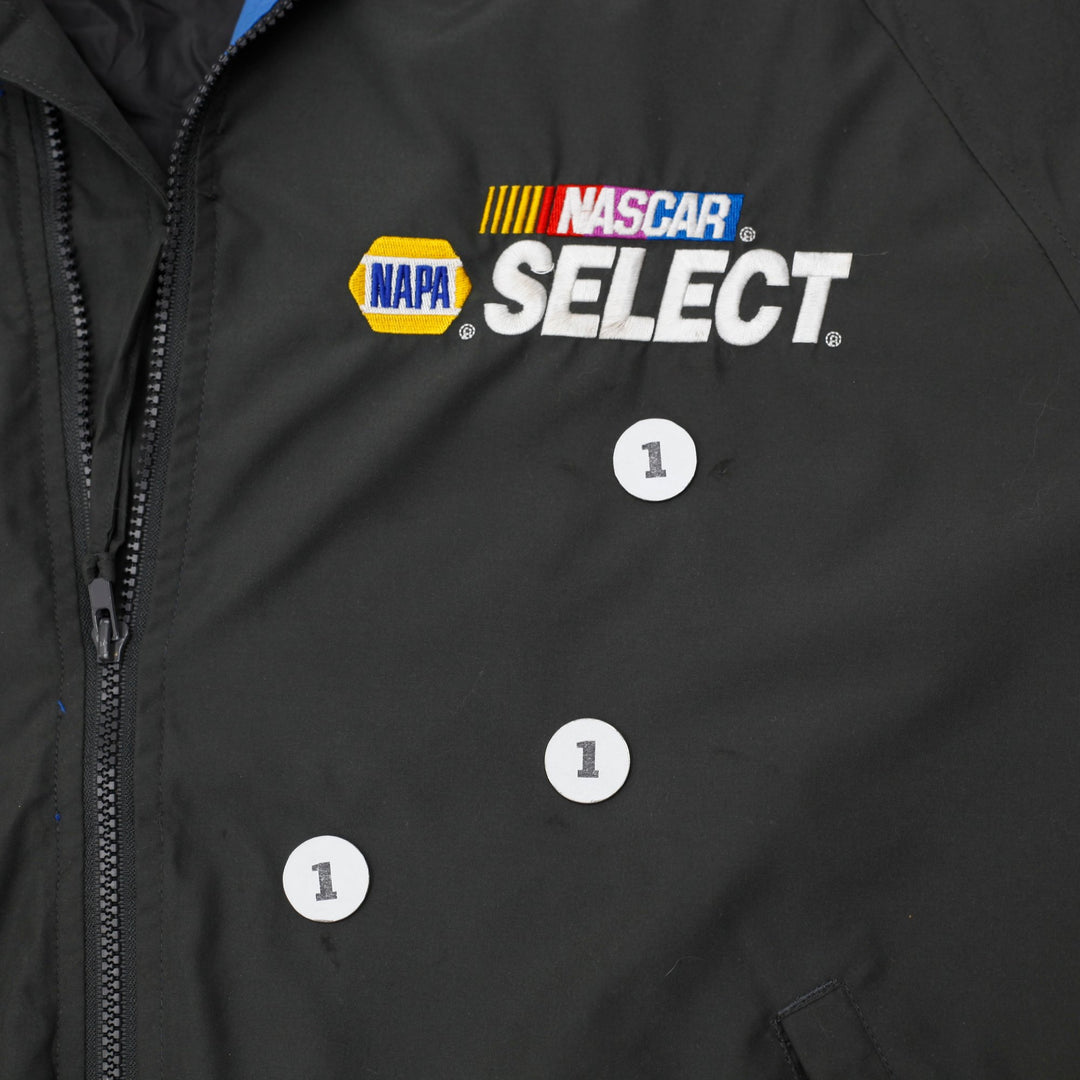 Vintage Nascar Jacket Mens Large Gray Napa Batteries Motor Racing Cup Apparel L | Migration_Jackets - View 7 | Fashion Rerun