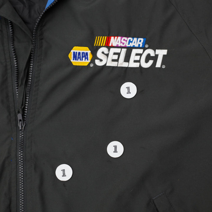Vintage Nascar Jacket Mens Large Gray Napa Batteries Motor Racing Cup Apparel L | Migration_Jackets - View 7 | Fashion Rerun
