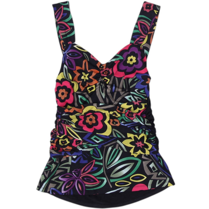 Y2K Ladies Floral Pattern Sleeveless Multi Color Tank Top Size XS | Migration_Tops | Fashion Rerun
