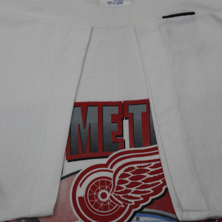Vintage 1997 Detroit Red Wings Stanley Cup Champions T-Shirt SS Size M
