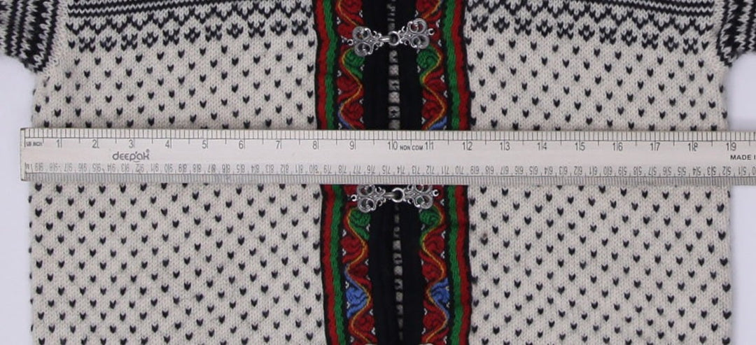 Vintage Ladies Dale of Norway Wool Cardigan Sweater Nordic Ski Knit Silver Clasps | Migration_Jumper & Knitwe | Fashion Rerun