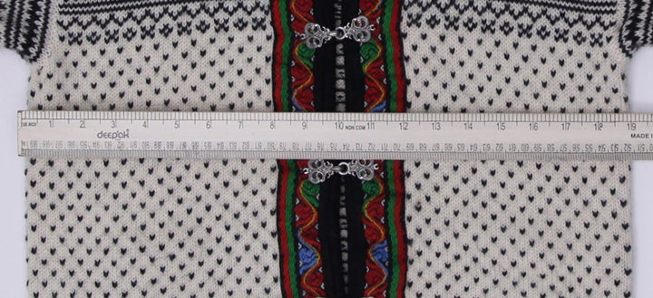 Vintage Ladies Dale of Norway Wool Cardigan Sweater Nordic Ski Knit Silver Clasps | Migration_Jumper & Knitwe | Fashion Rerun