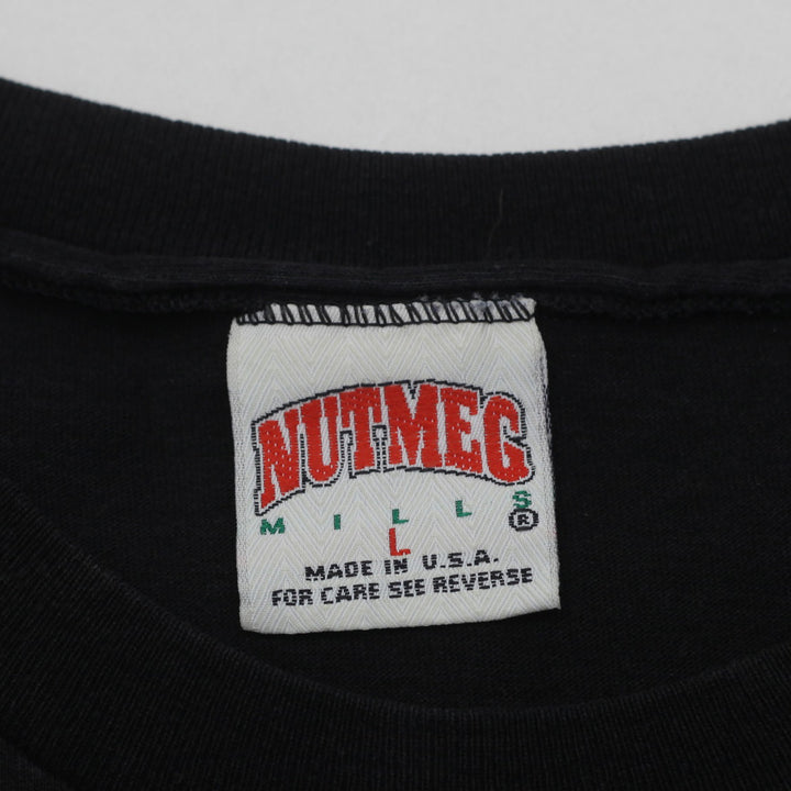 Vintage Chicago Wolves Nutmeg Mills T-Shirt Black, Made in USA Size L - Fashion Rerun Vintage Migration_T-Shirt