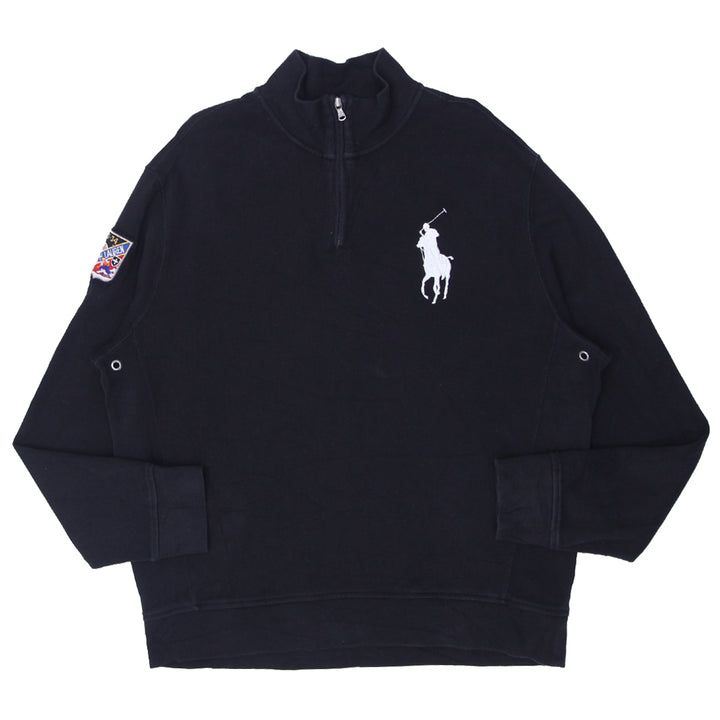 Vintage Polo by Ralph Lauren Quarter Sweater Black - Fashion Rerun Vintage Migration_Sweaters