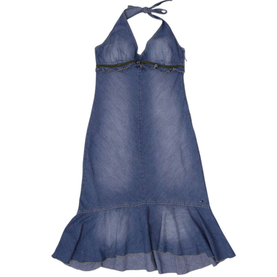 Shop Tommy Hilfiger Y2K Denim Halter Dress - Size XS | Fashion Rerun Shop Tommy Hilfiger Y2K Denim Halter Dress - Size XS | Fashion Rerun