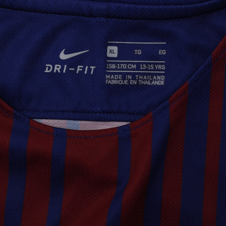 Youth Boys Nike FC Barcelona 2017-18 Home Football Soccer Jersey XL | Migration_Jerseys - Back View | Fashion Rerun