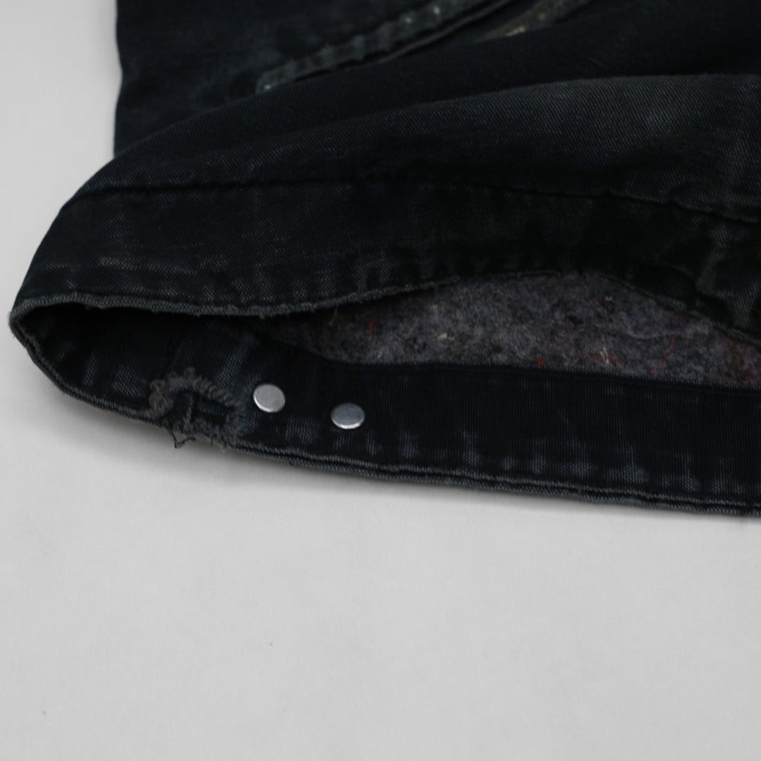 Vintage Carhartt J01 BLK Distressed Blanket Lined Detroit Jacket USA