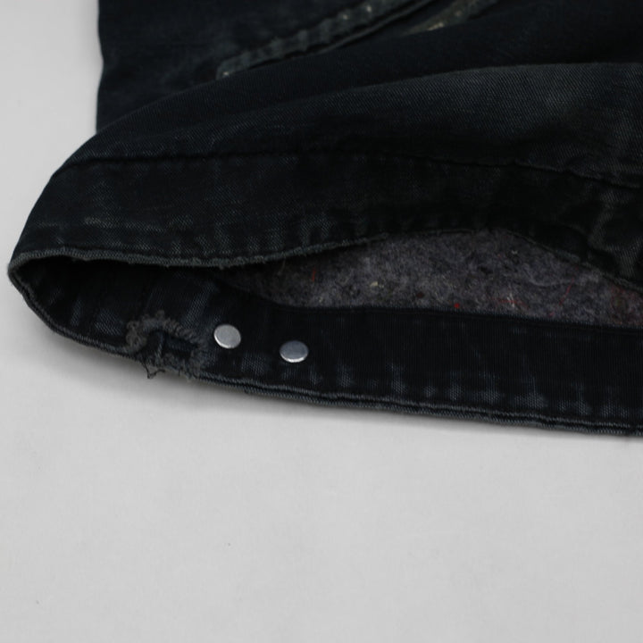 Vintage Carhartt J01 BLK Distressed Blanket Lined Detroit Jacket USA