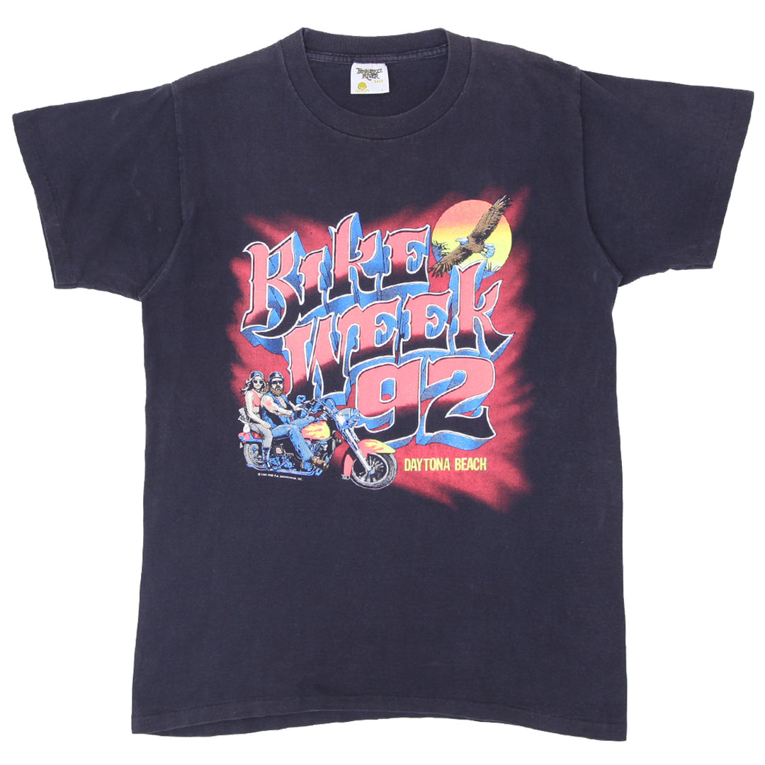 1991 Vintage Bike Week 92 Daytona Beach T-Shirt Single Stitch L - Fashion Rerun Vintage Migration_T-Shirt