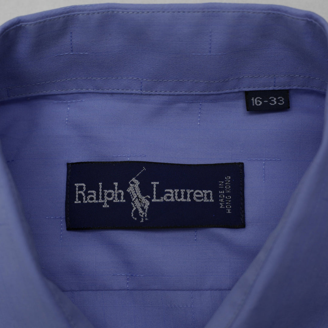 Vintage Mens Ralph Lauren Cotton Long Sleeve Shirt Size 16-33 | Migration_Shirts - Back View | Fashion Rerun