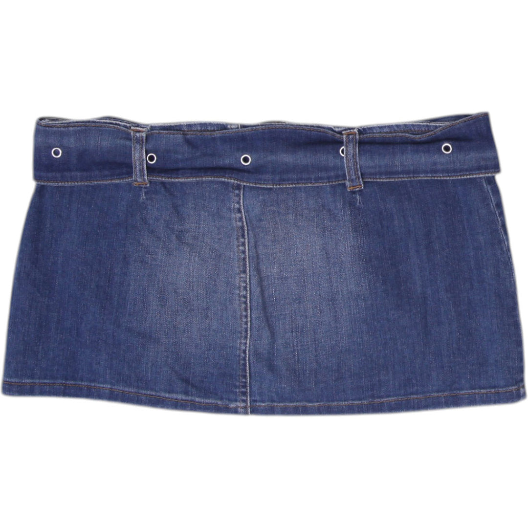 Y2K Ladies maggie® jeans flair Low-Rise Belted Denim Mini Skirt
