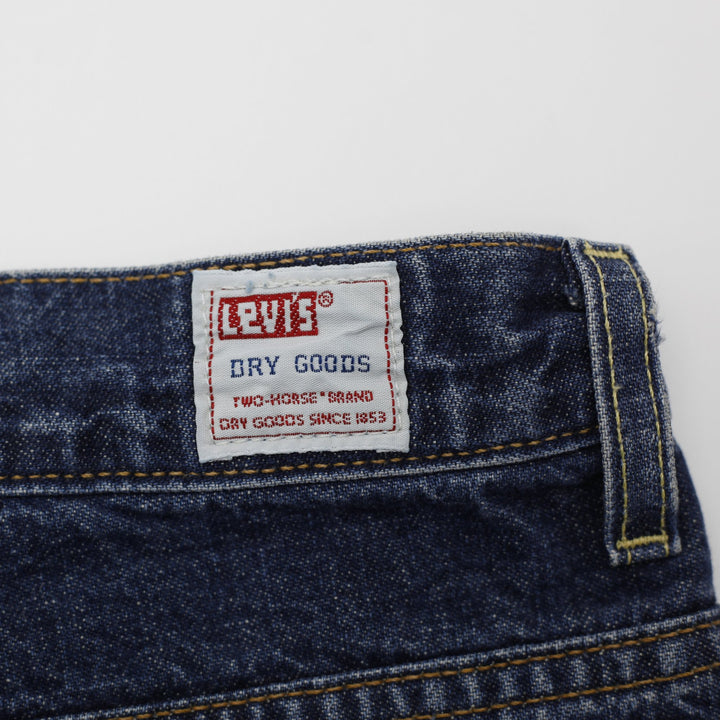 Levis 595 Washed Blue Baggy Straight Fit Denim Size 36