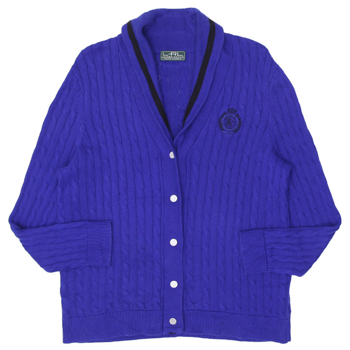 Ladies Ralph Lauren Cable Knit Button Sweater