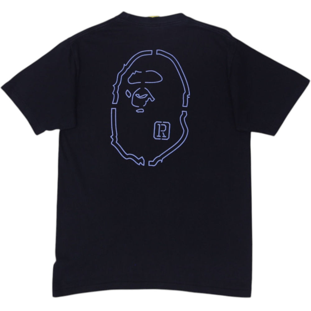 Mens A Bathing Ape Hand Drawn BAPE Logo Black T-Shirt  M | Migration_T-Shirts SW COLLECTION - Side View | Fashion Rerun