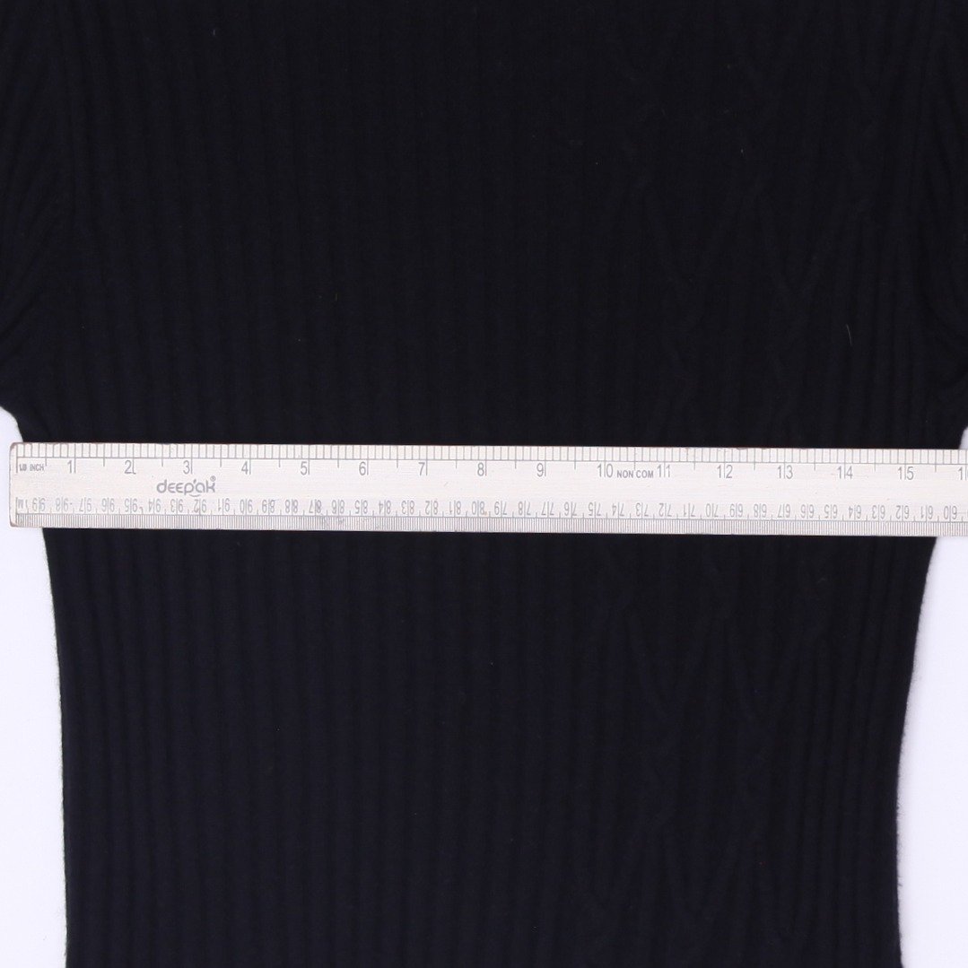 Ladies Avvenire 100% Cashmere Ribbed Turtleneck Sweater Size L