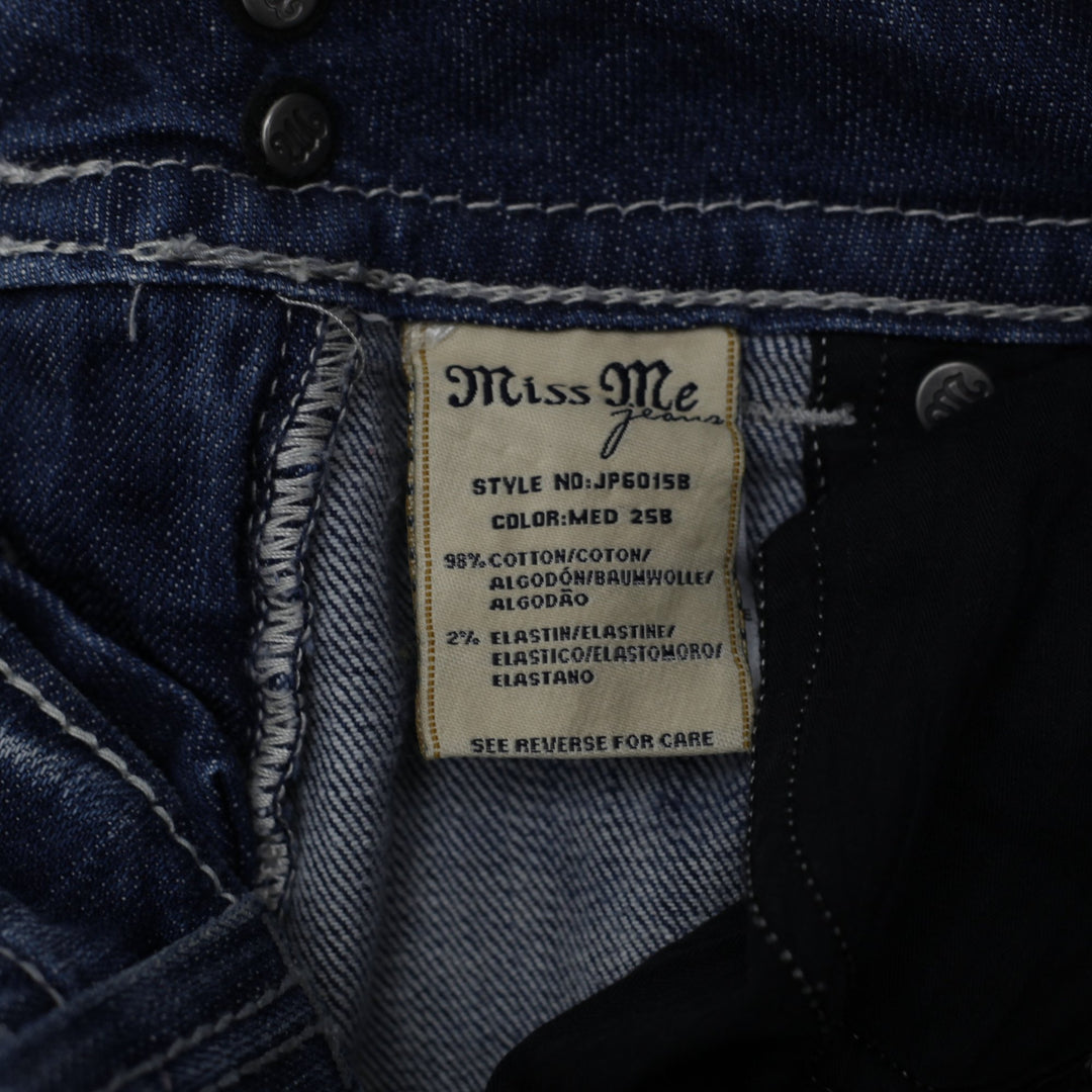 Y2K Ladies Miss Me JP6015B Boot Low Rise Jeans