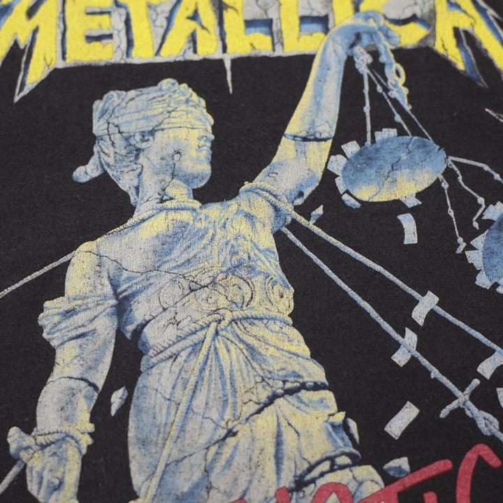 Vintage Metallica ...And Justice For All T-Shirt 2XL Black Hanes Heavyweight