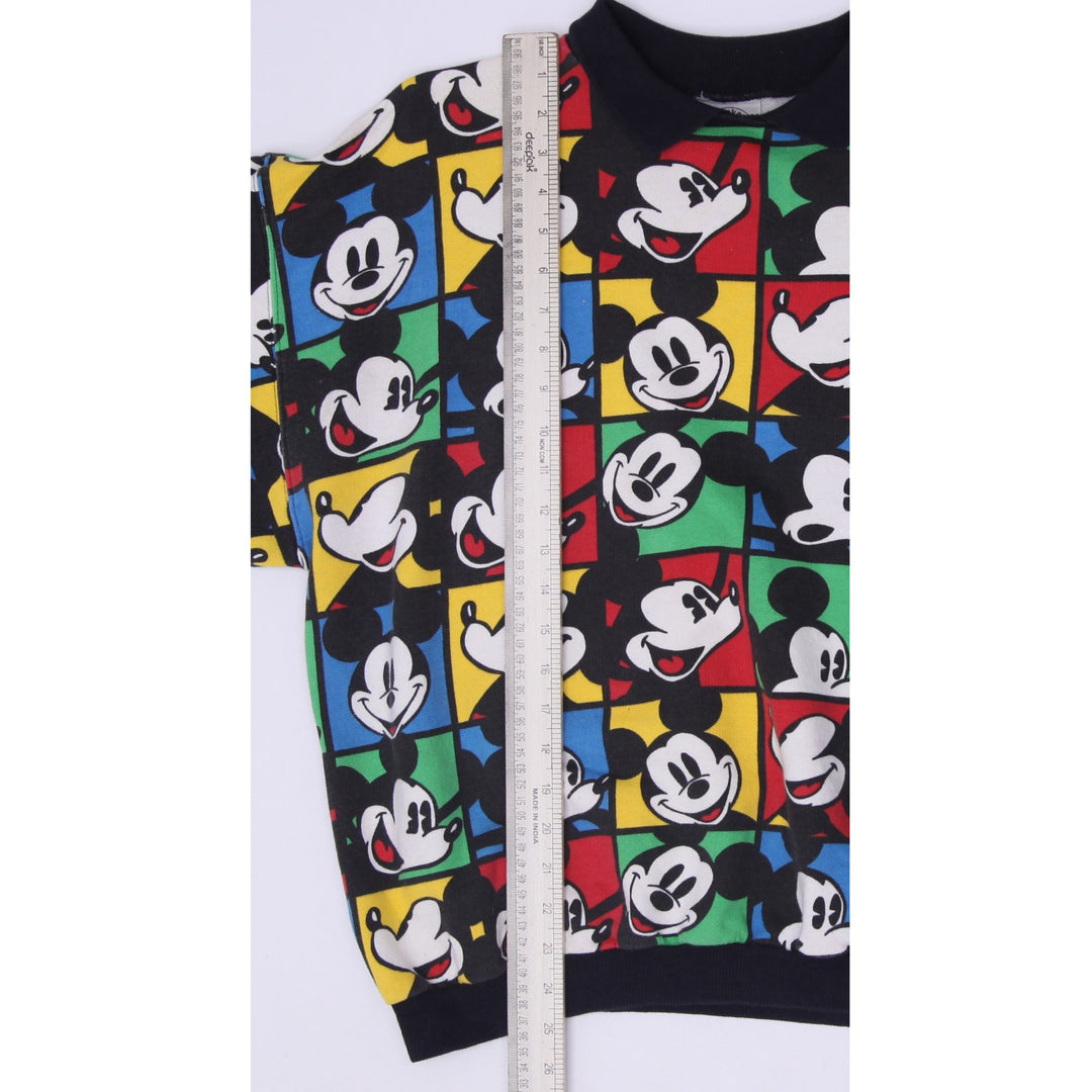 Vintage 90's Mickey & Co. by J.G. Hook All Over Print Collared Sweatshirt Size L