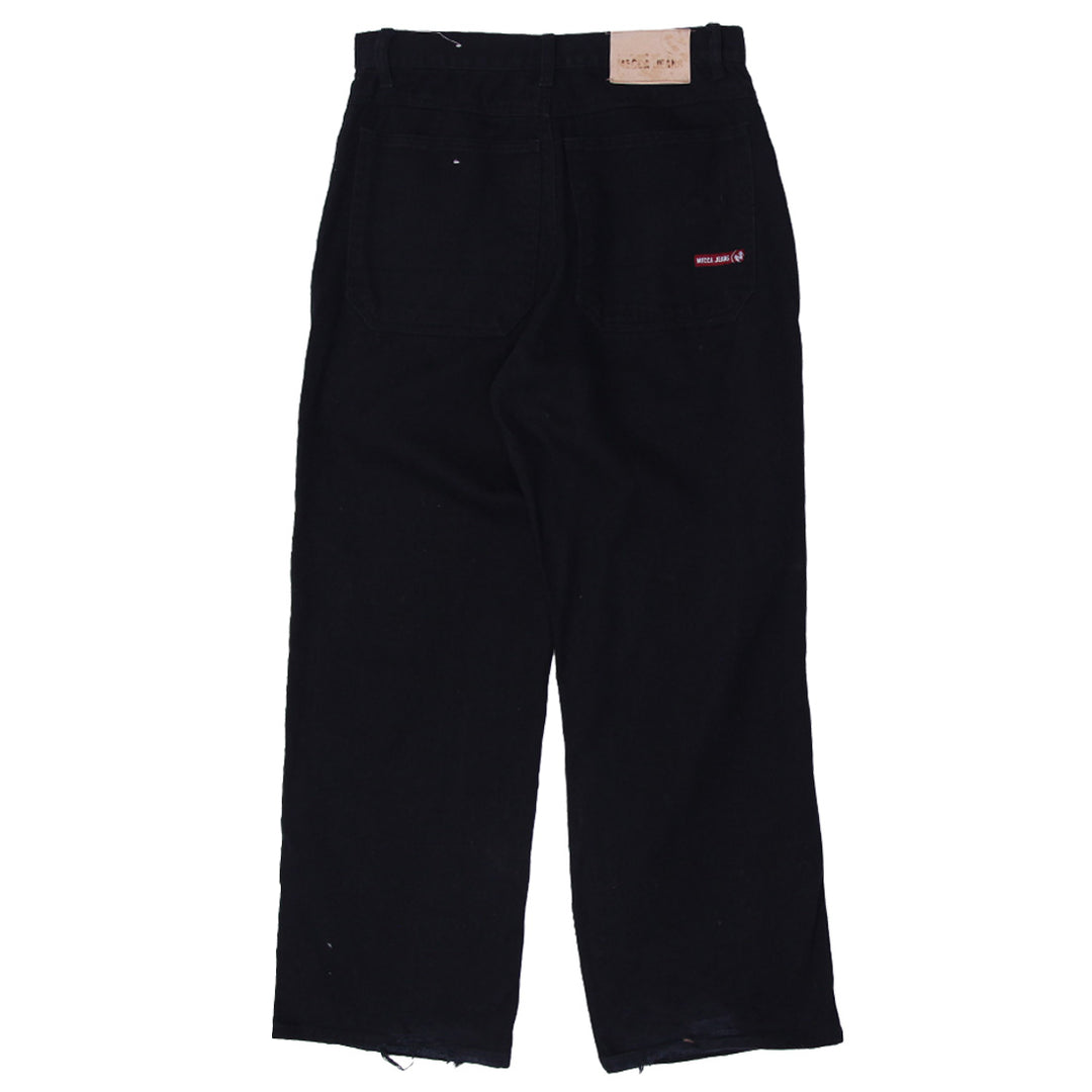 Y2K Mens Mecca Black Straight Leg Jeans