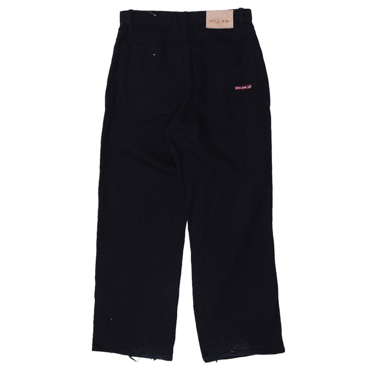 Y2K Mens Mecca Black Straight Leg Jeans