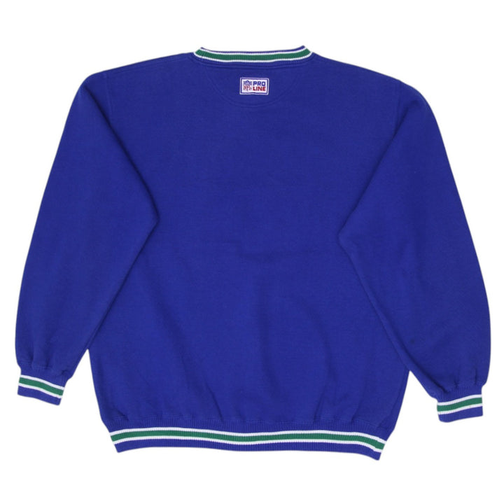 Vintage Logo Athletic Pro Line Seattle Seahawks Pullover Sweater