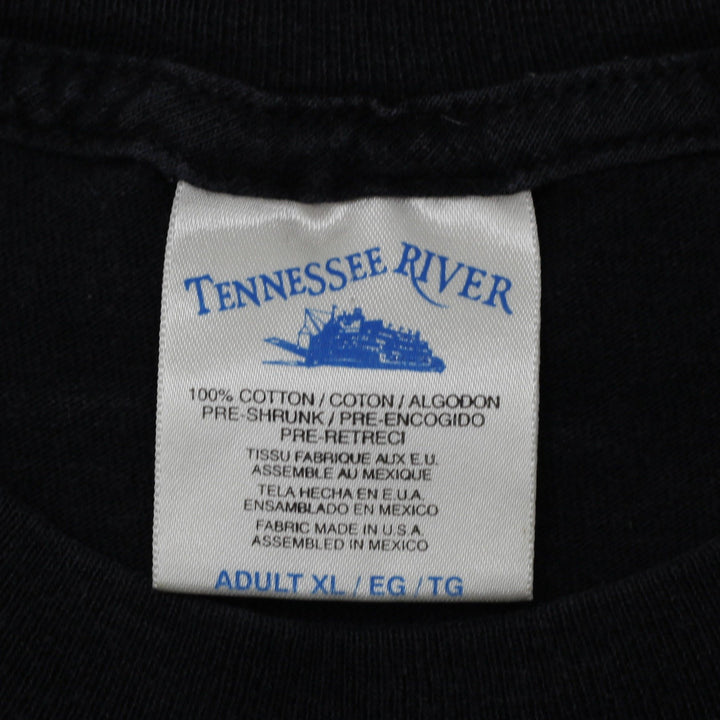 Vintage Tennessee River T-Shirt Black Graphic John Lennon