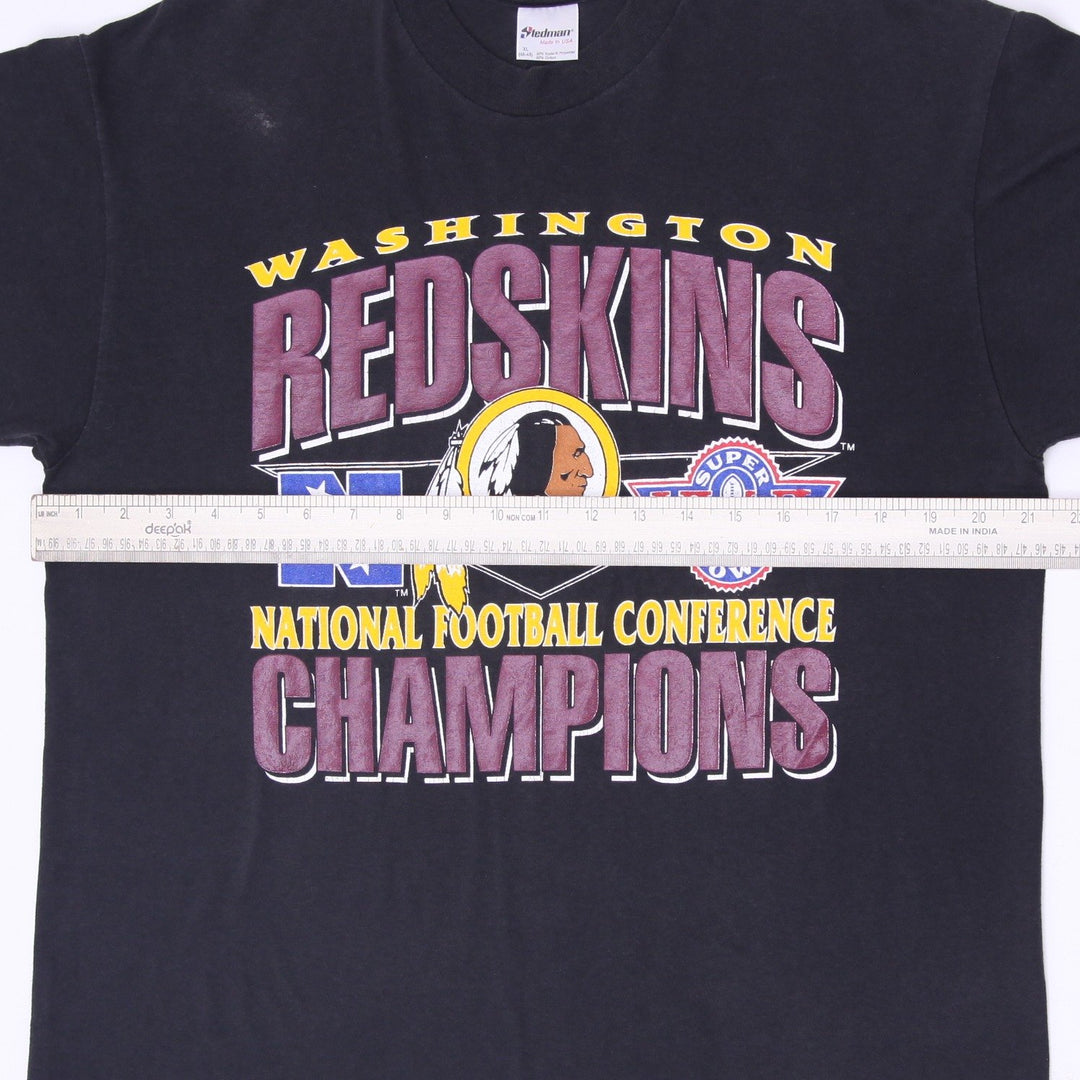 Vintage 1991 Stedman Washington Redskins NFC Champions T-Shirt Made in USA XL
