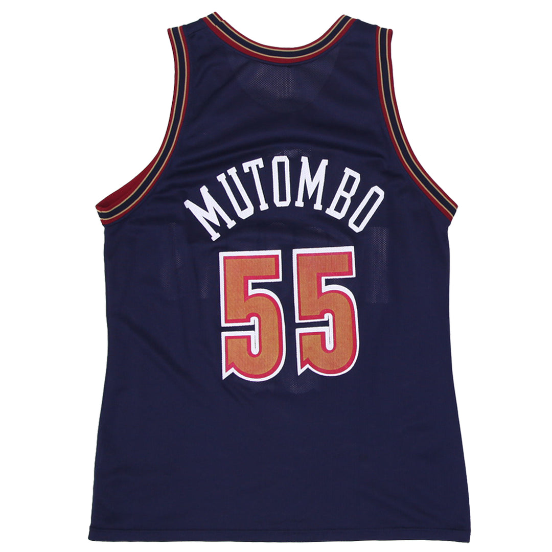 Vintage Champion Jersey #55 Rare Dikembe Mutombo Denver Nuggets