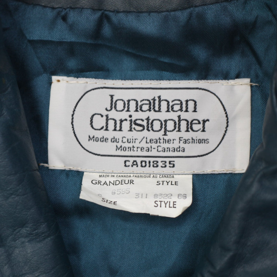 Vintage Ladies Jonathan Christopher Grandeur Full Zip Leather Vest