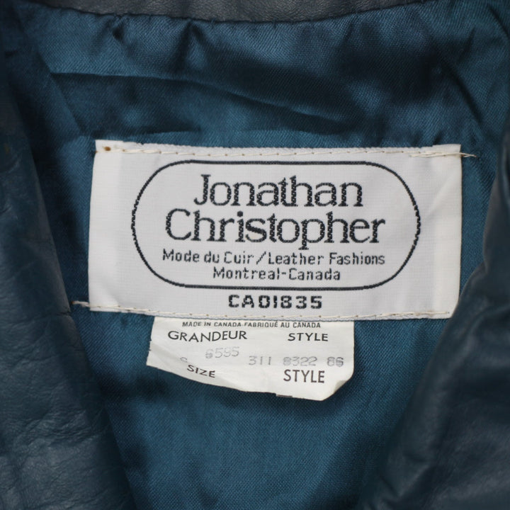 Vintage Ladies Jonathan Christopher Grandeur Full Zip Leather Vest