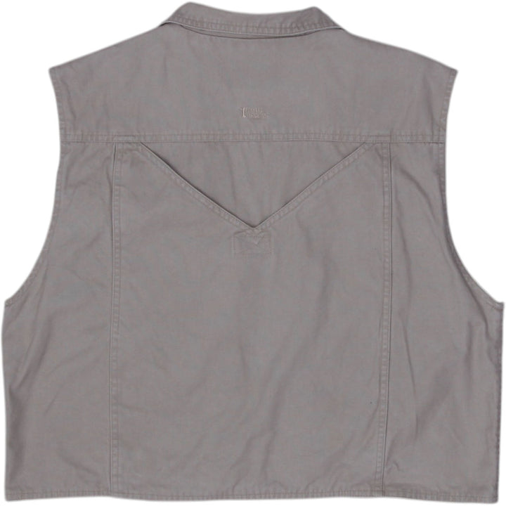 Vintage 90s Trail Designs Cotton Workwear Utility Vest Size L