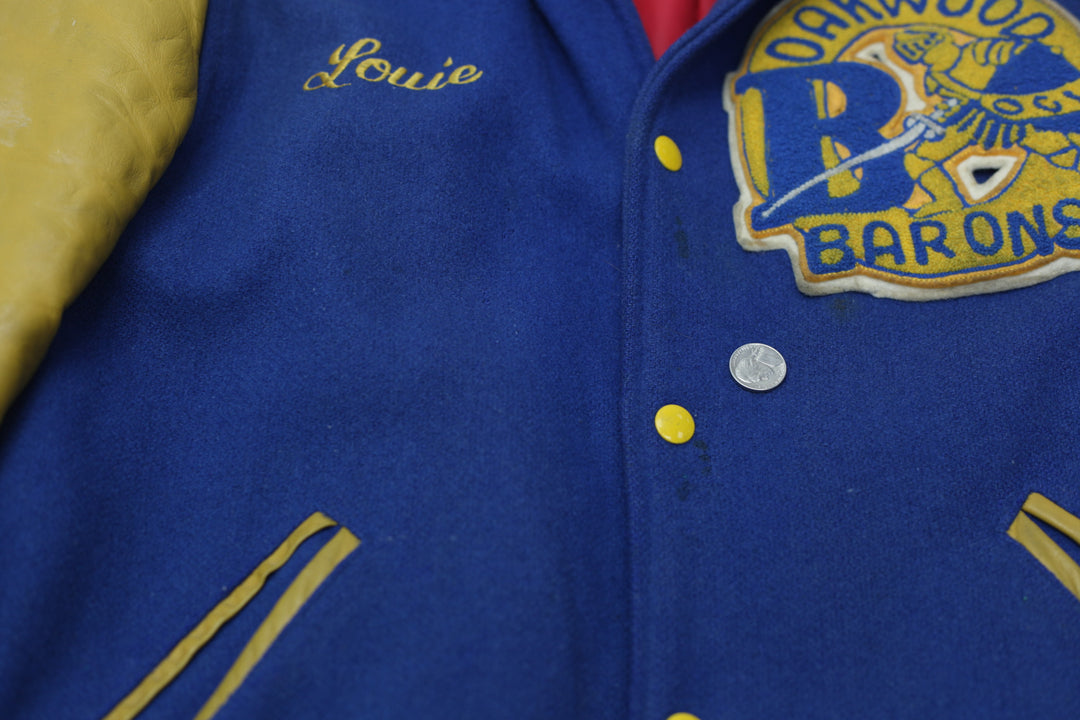 Vintage Avon Sportswear Wool Varsity Leather Sleeve Jacket - Fashion Rerun Vintage Migration_Jacket