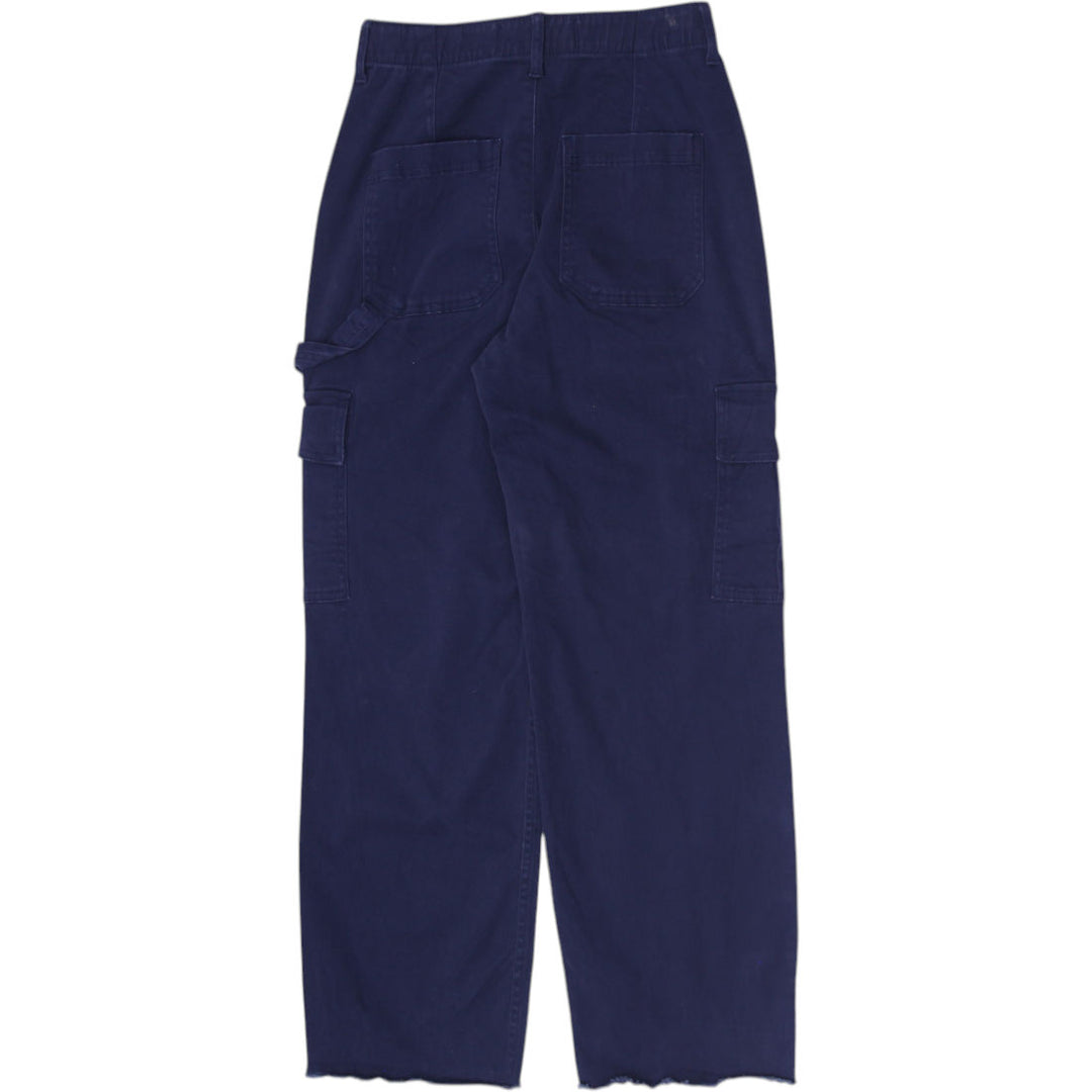 Ladies Hollister Cargo Pants Navy Ultra High Rise Pockets