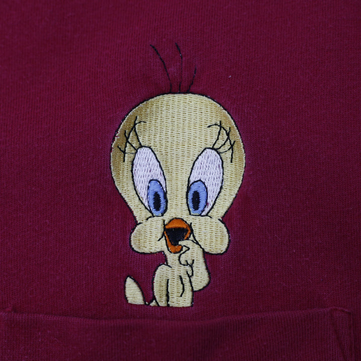 Vintage 1995 Looney Tunes Embroidered Graphic T-Shirt Size L | Migration_T-Shirts - Alternate View | Fashion Rerun