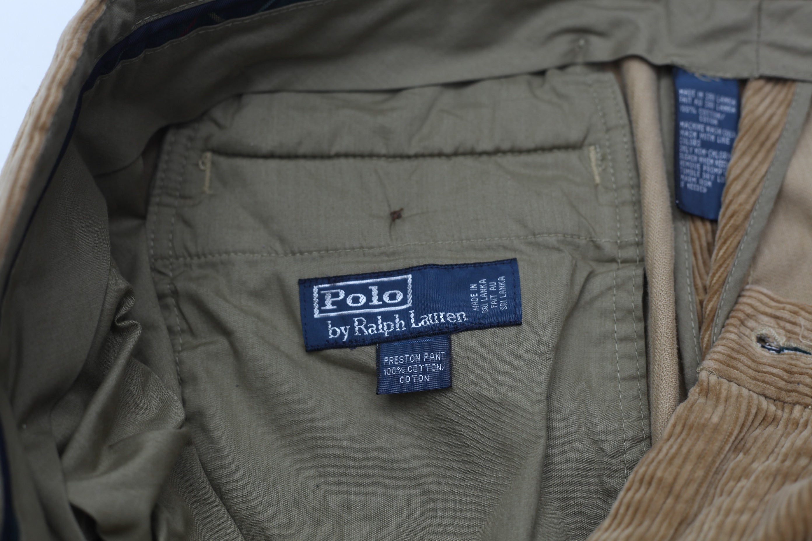 Shop Vintage Polo Ralph Lauren Corduroy Preston Pants | Fashion Rerun