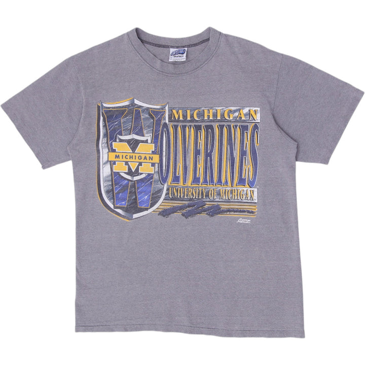 Vintage 90s Capitol Graphics Michigan Wolverines NCAA College T-Shirt Size L