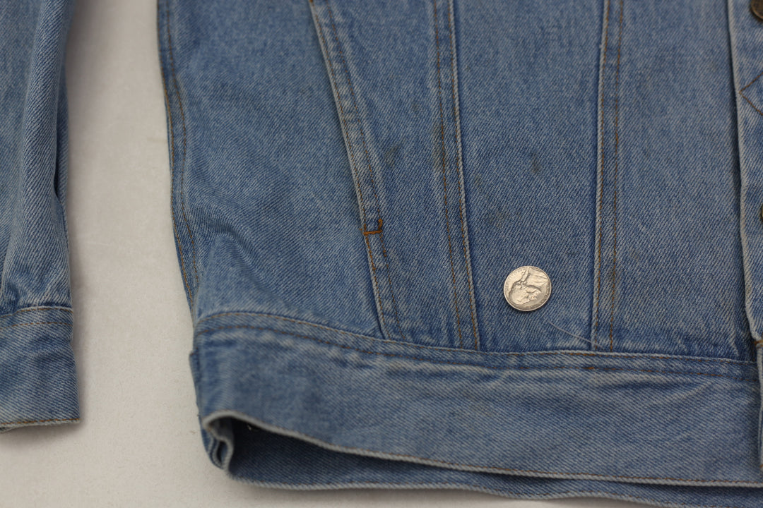 Mens Aspen Gold Riverwashed Vikings Denim Jacket