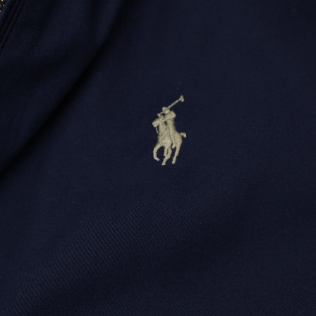 Vintage Polo By Ralph Lauren Navy Harrington Zip Up Jacket M | Migration_Jackets RL Collection - Detail View | Fashion Rerun