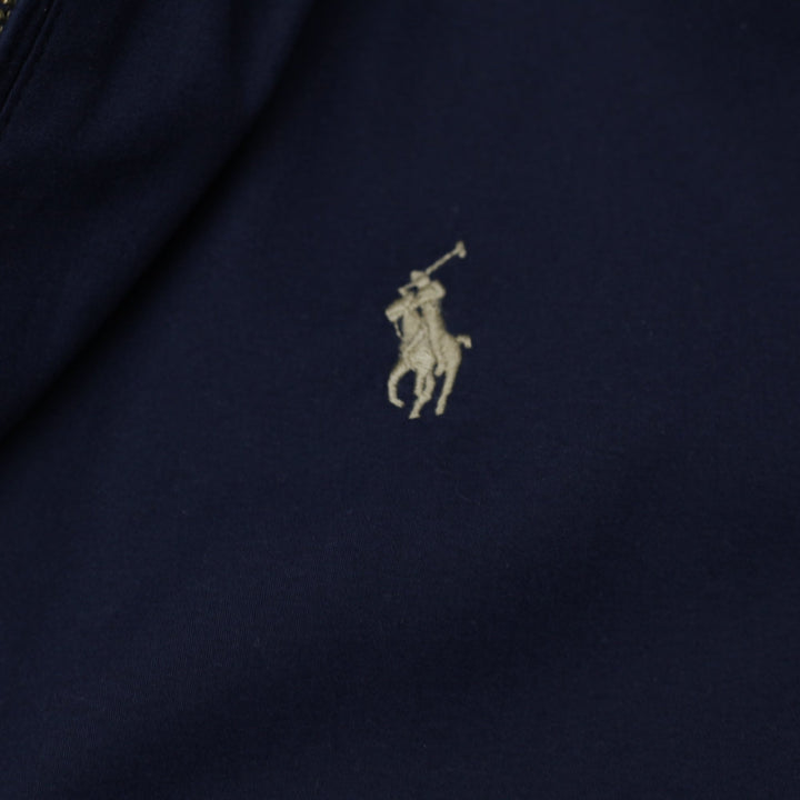 Vintage Polo By Ralph Lauren Navy Harrington Zip Up Jacket M | Migration_Jackets RL Collection - Detail View | Fashion Rerun