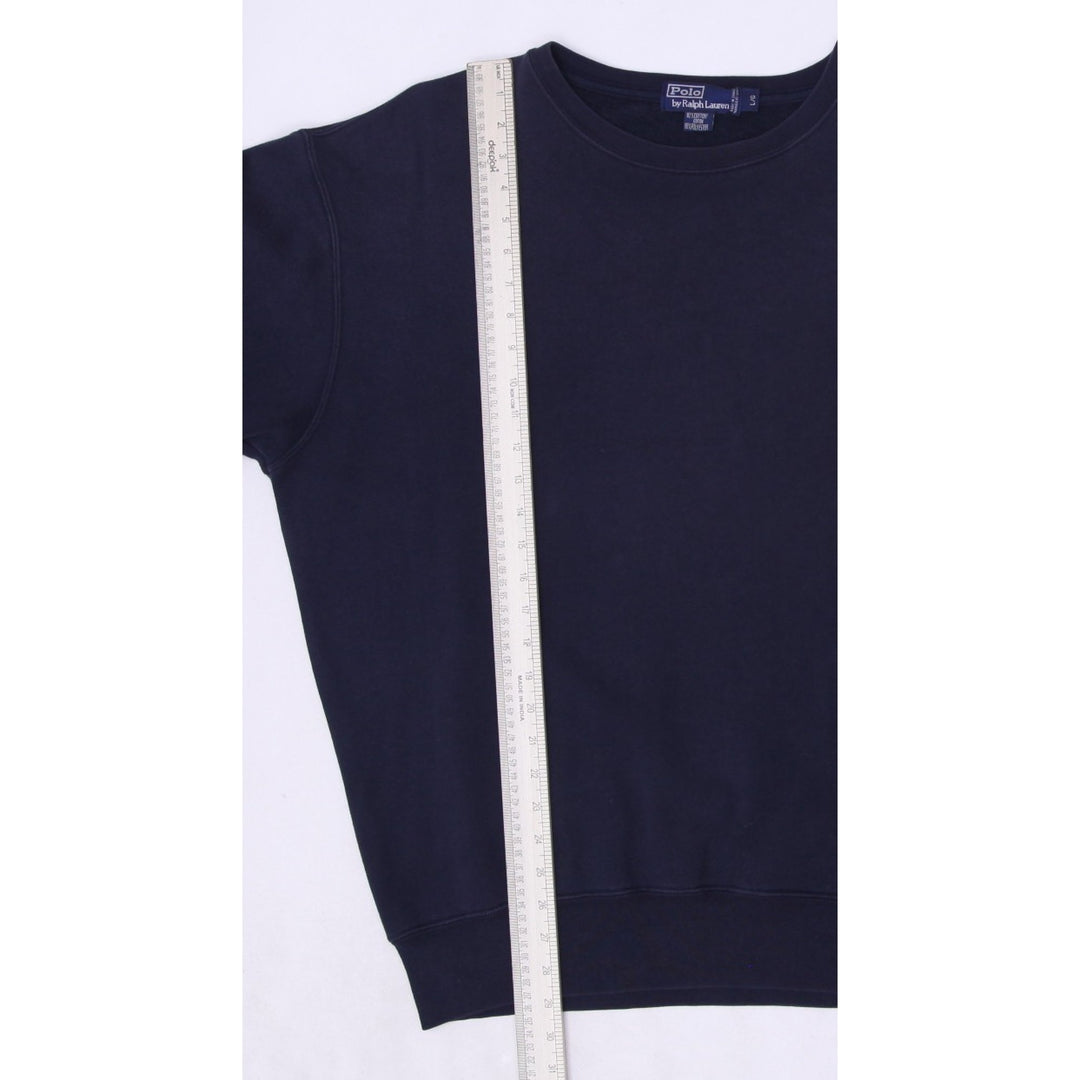 Vintage Mens Polo Ralph Lauren Sweatshirt Navy Blue Logo L | Migration_Sweatshirt - View 6 | Fashion Rerun