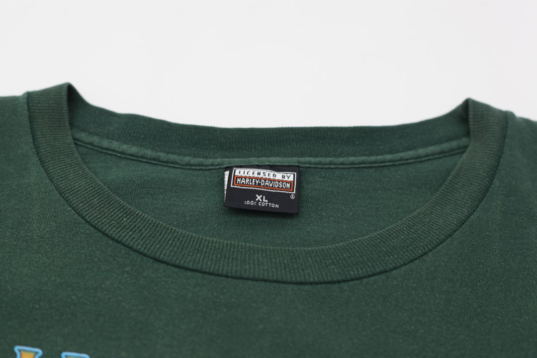 1995 Vintage Harley Davidson A True Vanguard Biker T-Shirt S.Stitch Made in USA XL